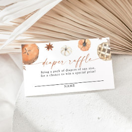 Kleine Süsse Pie Diaper Raffle Card Begleitkarte