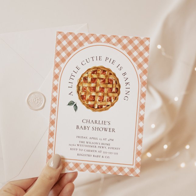 Kleine Süsse Pie Fall Babydusche Einladung (Von Creator hochgeladen)