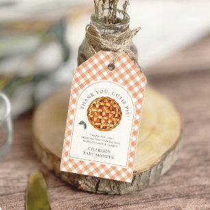 Kleine Süsse Pie Fall Babydusche Geschenkanhänger