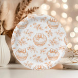 Kleine Süsse Pie Floral Toile de jouy Baby Dusche Pappteller<br><div class="desc">Kleine Süsse Pie Floral Toile de jouy Baby Dusche Papier Teller Matching Artikel zur Verfügung.</div>