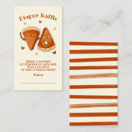 Kleine Süsse Pie Herbst Diaper Raffle Visitenkarte