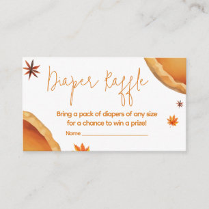 Kleine Süsse Pie Herbst Kinderdusche Windeln Raffl Begleitkarte