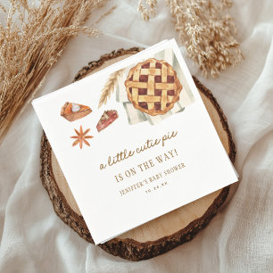 Kleine Süsse Pie ist unterwegs Babydusche Serviette