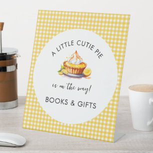 Kleine Süsse Pie Lemon Babydusche Bücher & Geschen Sockelschild