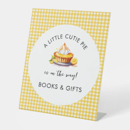 Kleine Süsse Pie Lemon Babydusche Bücher & Geschen Sockelschild