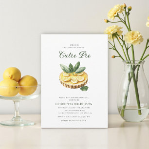 kleine süße Pie minimal Baby Shower Einladung