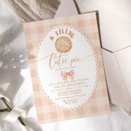 Kleine Süsse Pie minimalistische Buggelspitzendusc Einladung