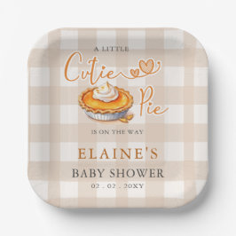 Kleine Süsse Pie Pumpkin Pie Fall Baby Dusche Pappteller