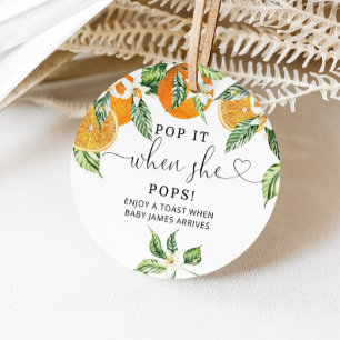 Kleine Süsse Pop es, wenn sie Pop Baby Dusche Geschenkanhänger