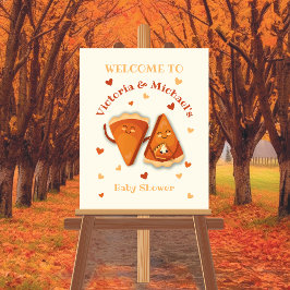 Kleine Süsse Pumpkin Pie Herbstdusche Baby Poster