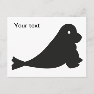 Kleine Süße Robbe Postkarte