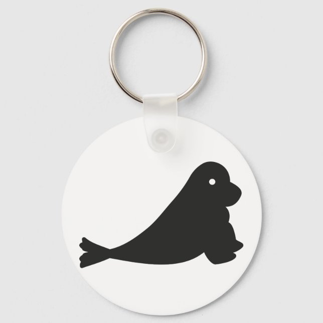 Kleine Süße Robbe Schlüsselanhänger (Vorderseite)