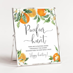 Kleine Süsse Schnuller Jagd Baby Duschgame Poster