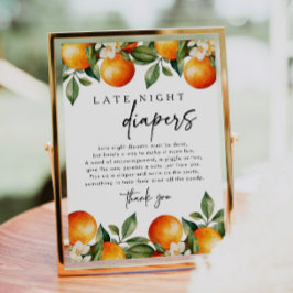 Kleine Süsse Spätspätspülung Windeln Baby Duschspi Poster