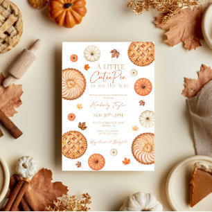Kleine Süße Torte Herbst-Kürbis-Baby-Party Einladung