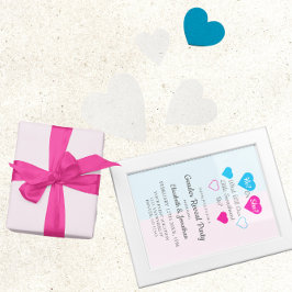 Kleine, süße Valentinstag Genderdarstellung Einladung