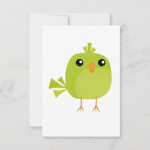 Kleine süße Vögel RSVP Karte