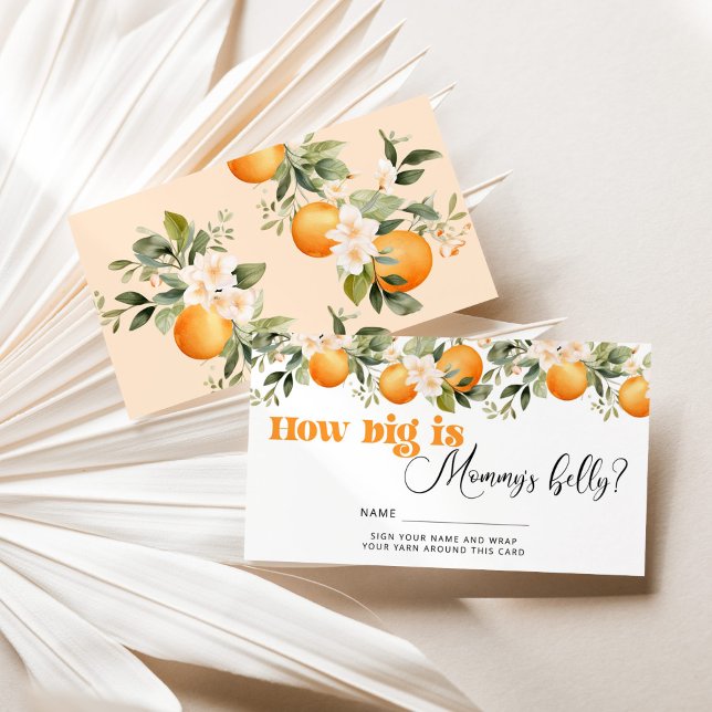 Kleine Süsse, wie groß der Bauch der Mama ist Begleitkarte (Von Creator hochgeladen)