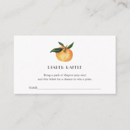 Kleine Süsse-Windeln-Raffle-Ticket für Babydusche Begleitkarte