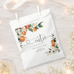 Kleine Süsse Zitrusfrüchte Babydusche Geschenktütchen