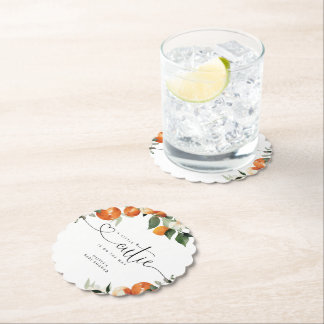 Kleine Süsse Zitrusfrüchte Babydusche Untersetzer