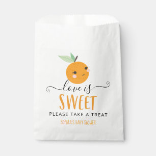 Kleine Süsse Zitrusfrüchte Liebe ist Sweet Favorit Geschenktütchen