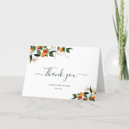 kleine Süsse Zitrusfrüchte Orangen danke Karte