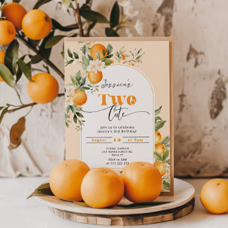 Kleine Süsse Zwei niedliches Party zum 2. Geburtst Einladung