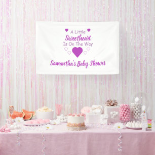 Kleine Sweetheart Baby Dusche Banner