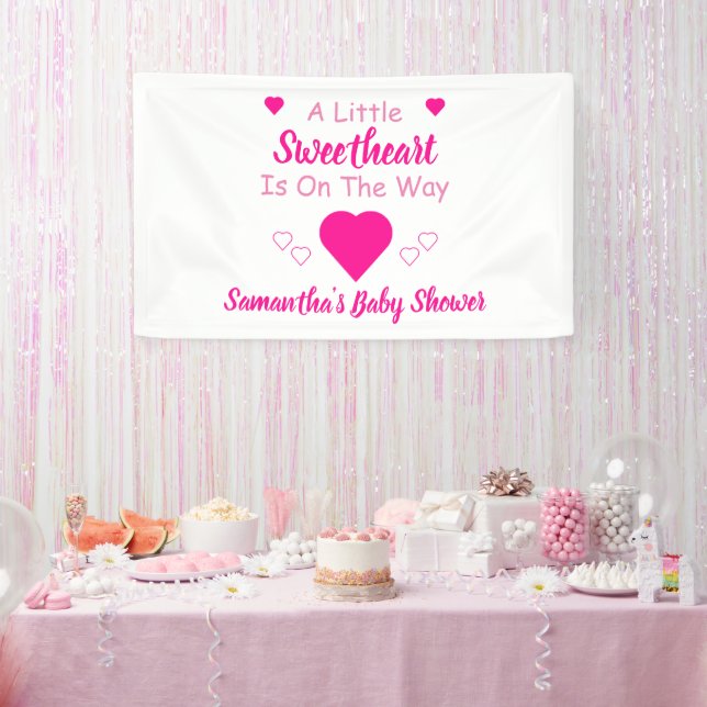 Kleine Sweetheart Baby Dusche Banner (Party)