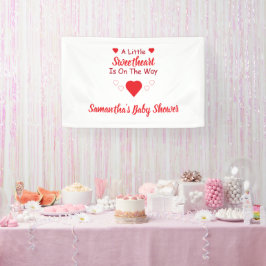 Kleine Sweetheart Baby Dusche Banner