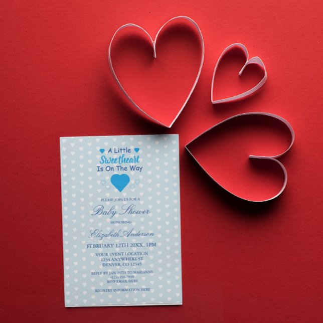 Kleine Sweetheart Baby Dusche Einladung (Von Creator hochgeladen)