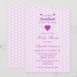 Kleine Sweetheart Baby Dusche Einladung