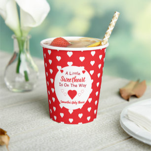 Kleine Sweetheart Baby Dusche Pappbecher