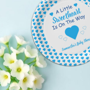 Kleine Sweetheart Baby Dusche Pappteller