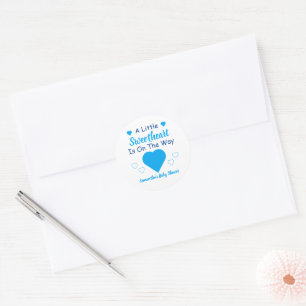 Kleine Sweetheart Baby Dusche Runder Aufkleber