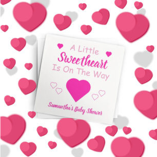 Kleine Sweetheart Baby Dusche Serviette