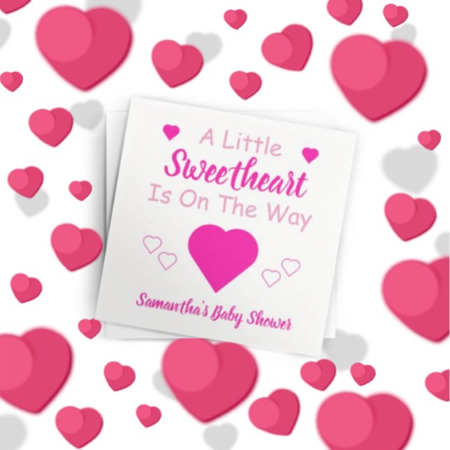 Kleine Sweetheart Baby Dusche Serviette (Von Creator hochgeladen)