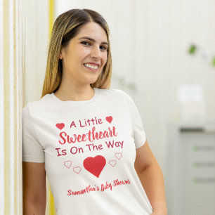 Kleine Sweetheart Baby Dusche T-Shirt
