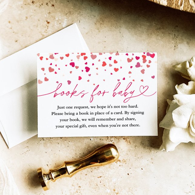 Kleine Sweetheart Babydusche, Bücher für Baby Begleitkarte (Von Creator hochgeladen)