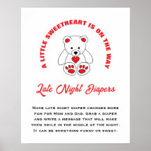 Kleine Sweetheart Babydusche Späte Nachttaucher