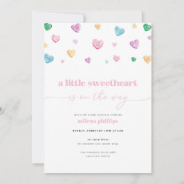 Kleine Sweetheart Valentine Baby Dusche Einladung