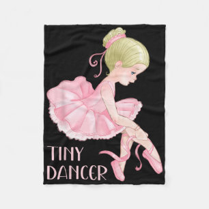 Kleine Tänzerin Ballerina Girl Ballett Tanz Kinder Fleecedecke