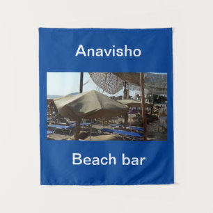 Kleine Tapisserie Anavisho Beach Bar Wandteppich