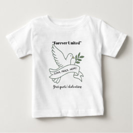 Kleine Taube Liebe - Personalisierter Baby-T - Shi Baby T-shirt