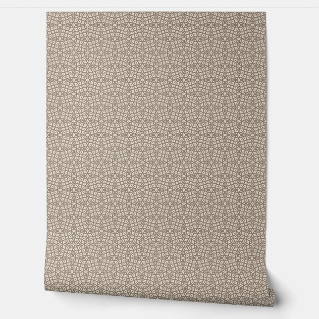 Kleine Taupe Abstrakt geometrische Mosaik Tapete (Abrollen)