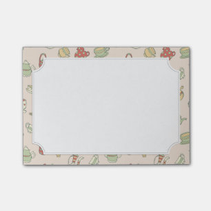 Kleine Teekannen Post-it Klebezettel