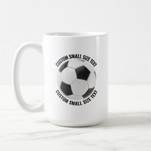 Kleine Text 450ml personalisierte Fußball-Tasse Kaffeetasse
