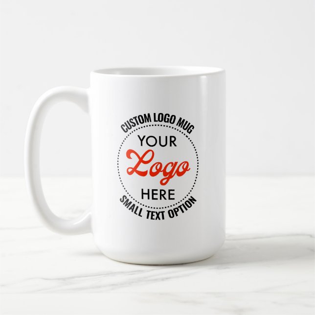 Kleine Textwerbung Custom Logo Tasse 15oz (Links)
