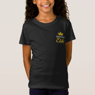 KLEINE TIARA: Offizielles Logo 17-18 auf Schwarzem T-Shirt